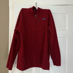 Patagonia Red Men’s Better Sweater Quarter-Zip Fleece
Size XL